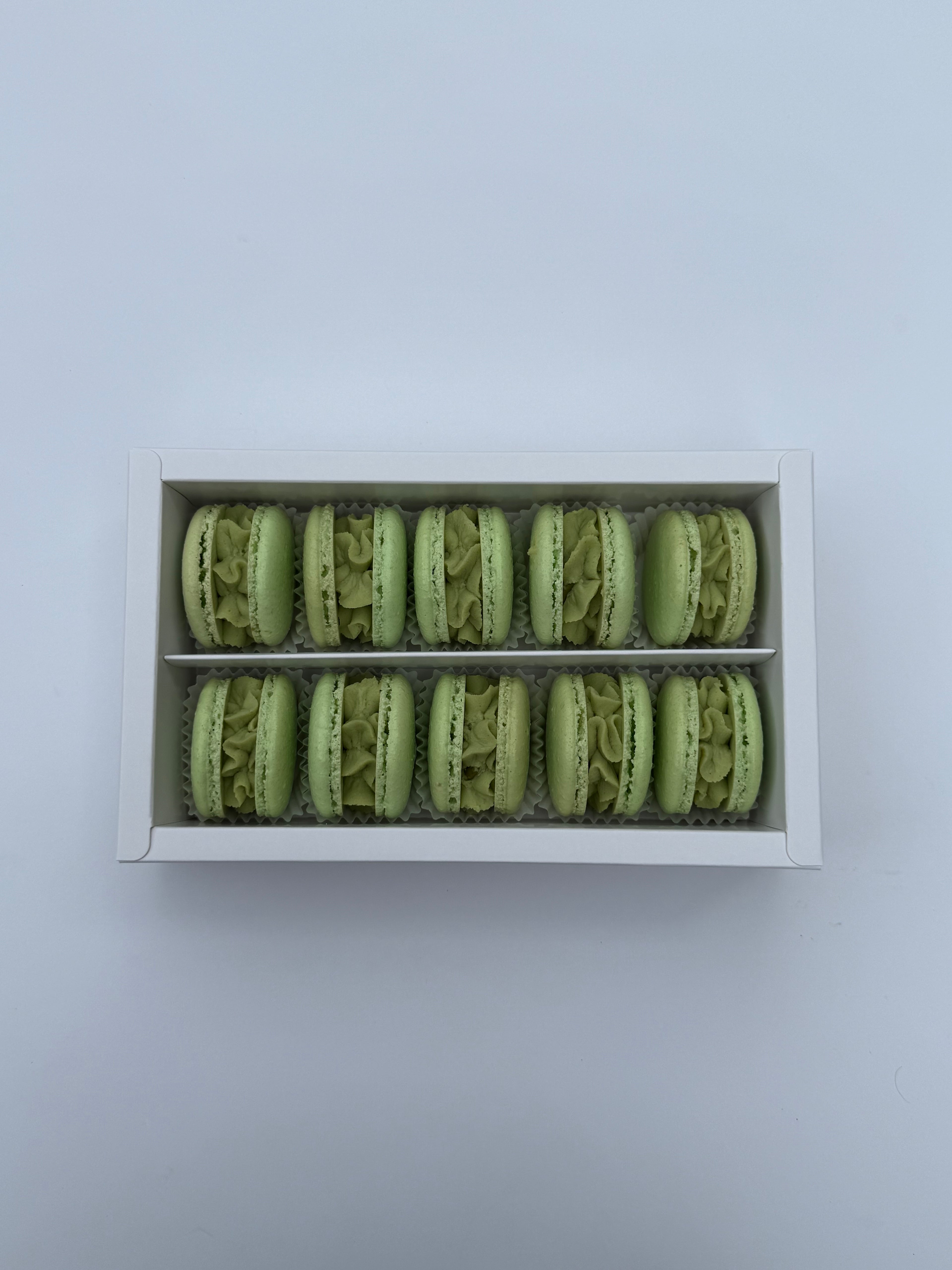 White Chocolate Pistachio Macaron