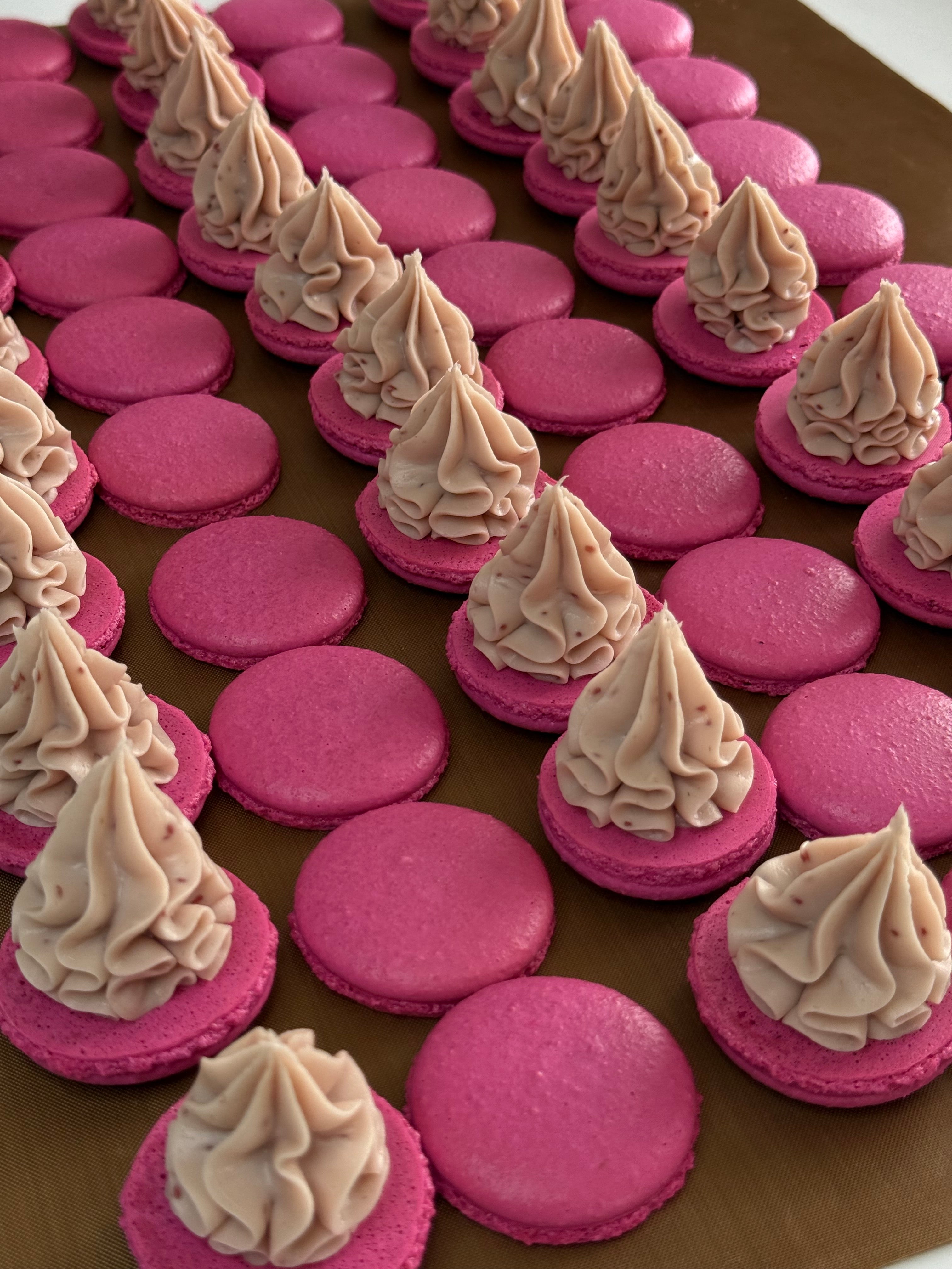 White Chocolate Raspberry Macaron