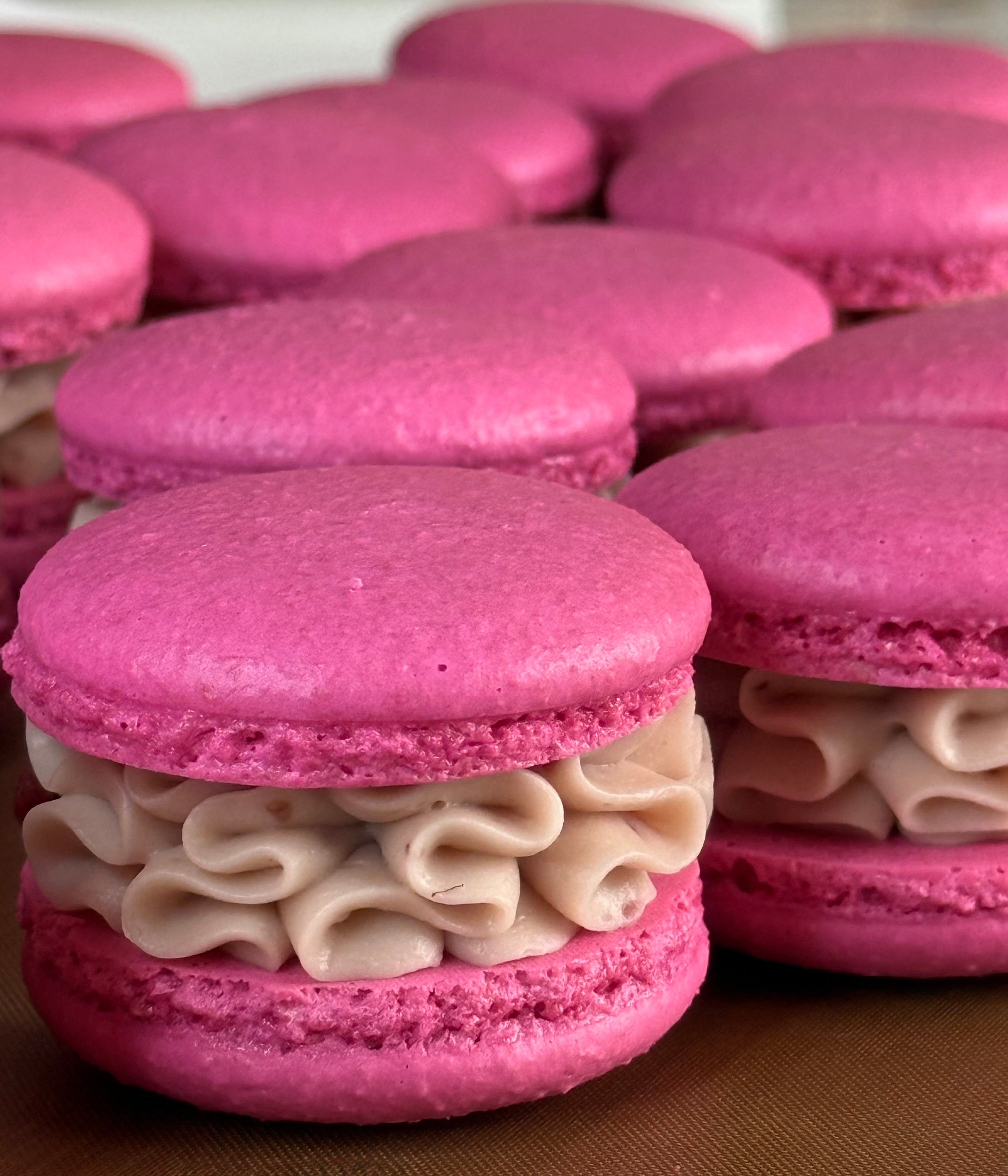 White Chocolate Raspberry Macaron